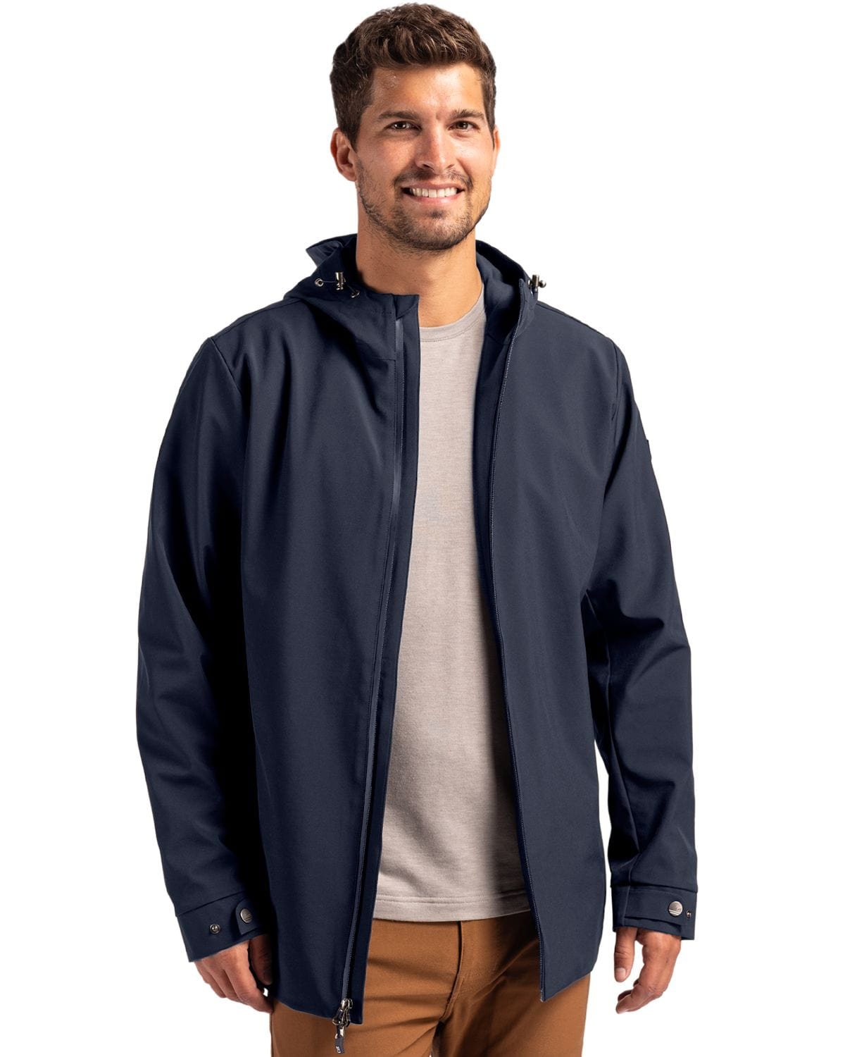 Cutter & Buck Outerwear Cutter & Buck - Men's Camano Everyday Stretch Recycled Water Resistant Jacket