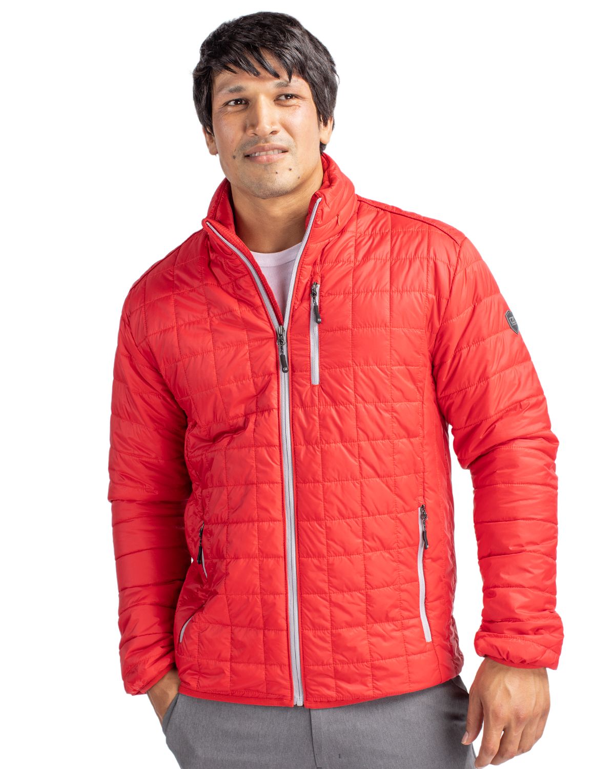 Cutter & Buck Outerwear Cutter & Buck - Men's Rainier PrimaLoft Eco Full Zip Jacket