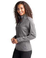 Cutter & Buck Outerwear Cutter & Buck - Women's Adapt Eco Knit Heather Recycled Full-Zip Jacket