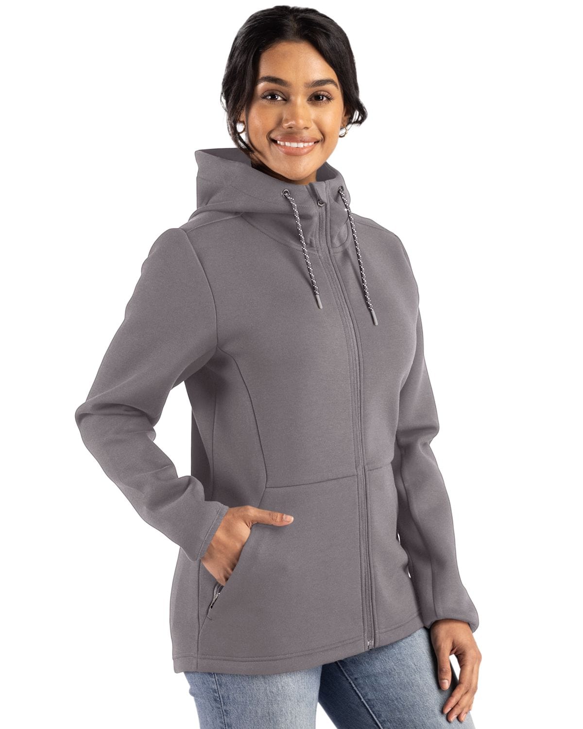 Cutter & Buck Outerwear Cutter & Buck - Women's Roam Recycled Hooded Jacket