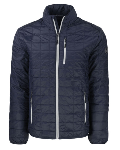 Cutter & Buck Outerwear S / Dark Navy/Silver Cutter & Buck - Men's Rainier PrimaLoft Eco Full Zip Jacket