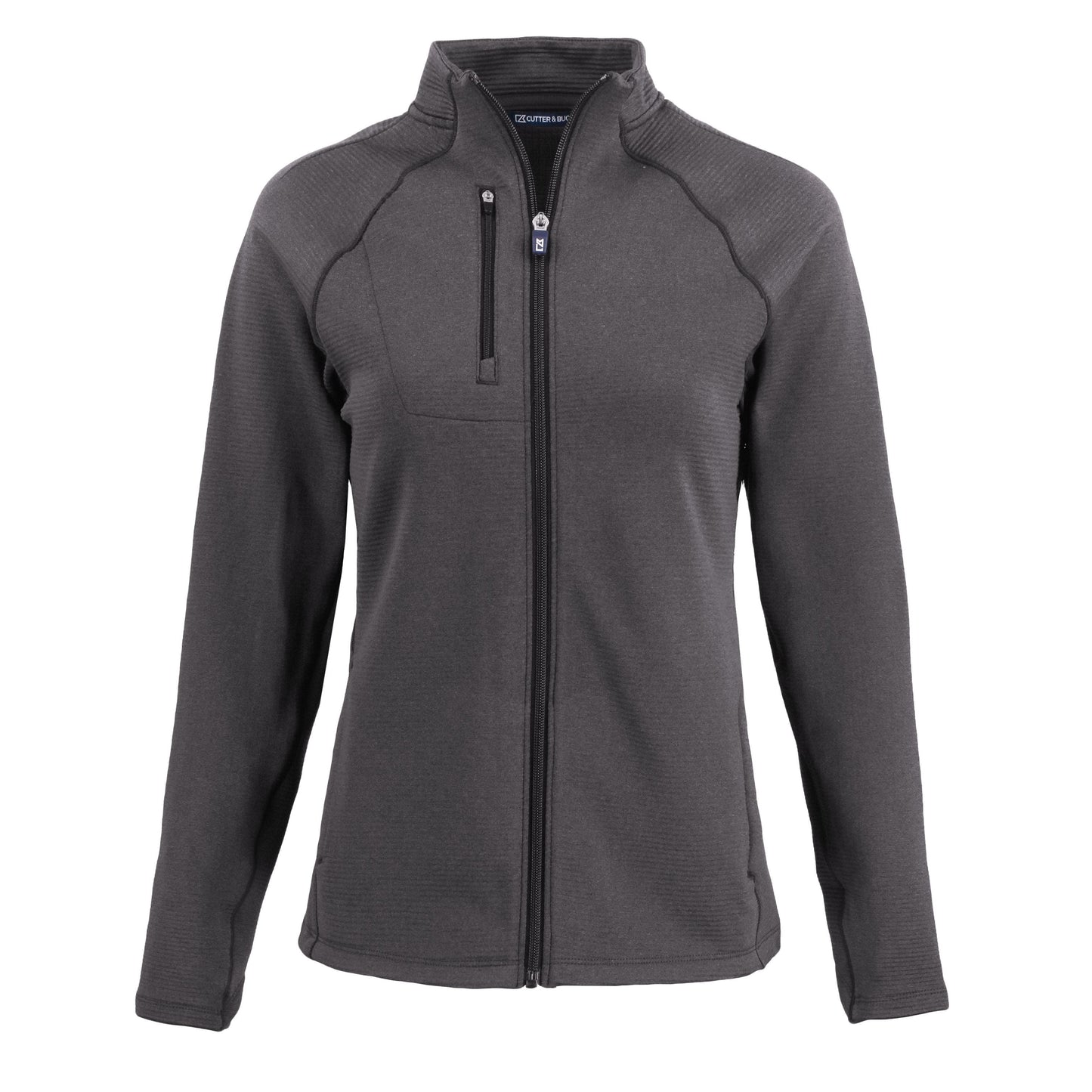 Cutter & Buck Outerwear XS / Black Heather Cutter & Buck - Women's Peshastin Fleece Recycled Full Zip Jacket