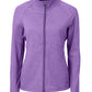 Cutter & Buck Outerwear XS / College Purple Heather Cutter & Buck - Women's Adapt Eco Knit Heather Recycled Full-Zip Jacket
