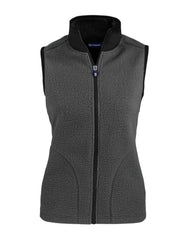 Cutter & Buck Outerwear XS / Elemental Grey/Black Cutter & Buck - Women's Cascade Eco Sherpa Fleece Vest