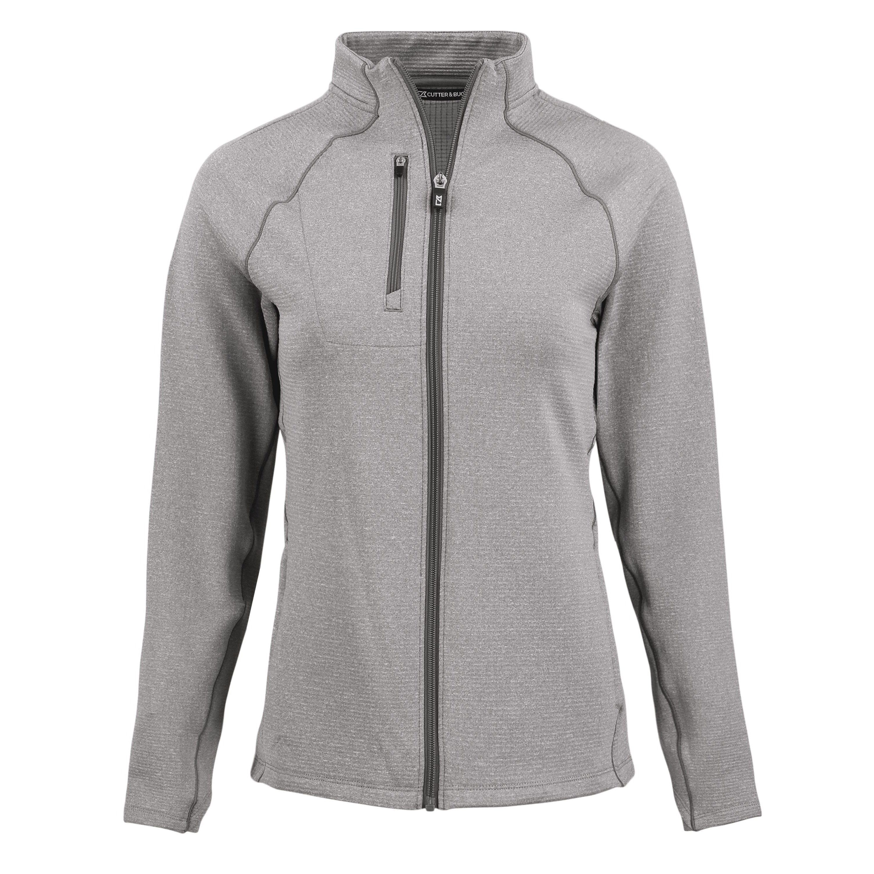 Cutter & Buck Outerwear XS / Elemental Grey Heather Cutter & Buck - Women's Peshastin Fleece Recycled Full Zip Jacket