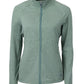 Cutter & Buck Outerwear XS / Hunter Heather Cutter & Buck - Women's Adapt Eco Knit Heather Recycled Full-Zip Jacket