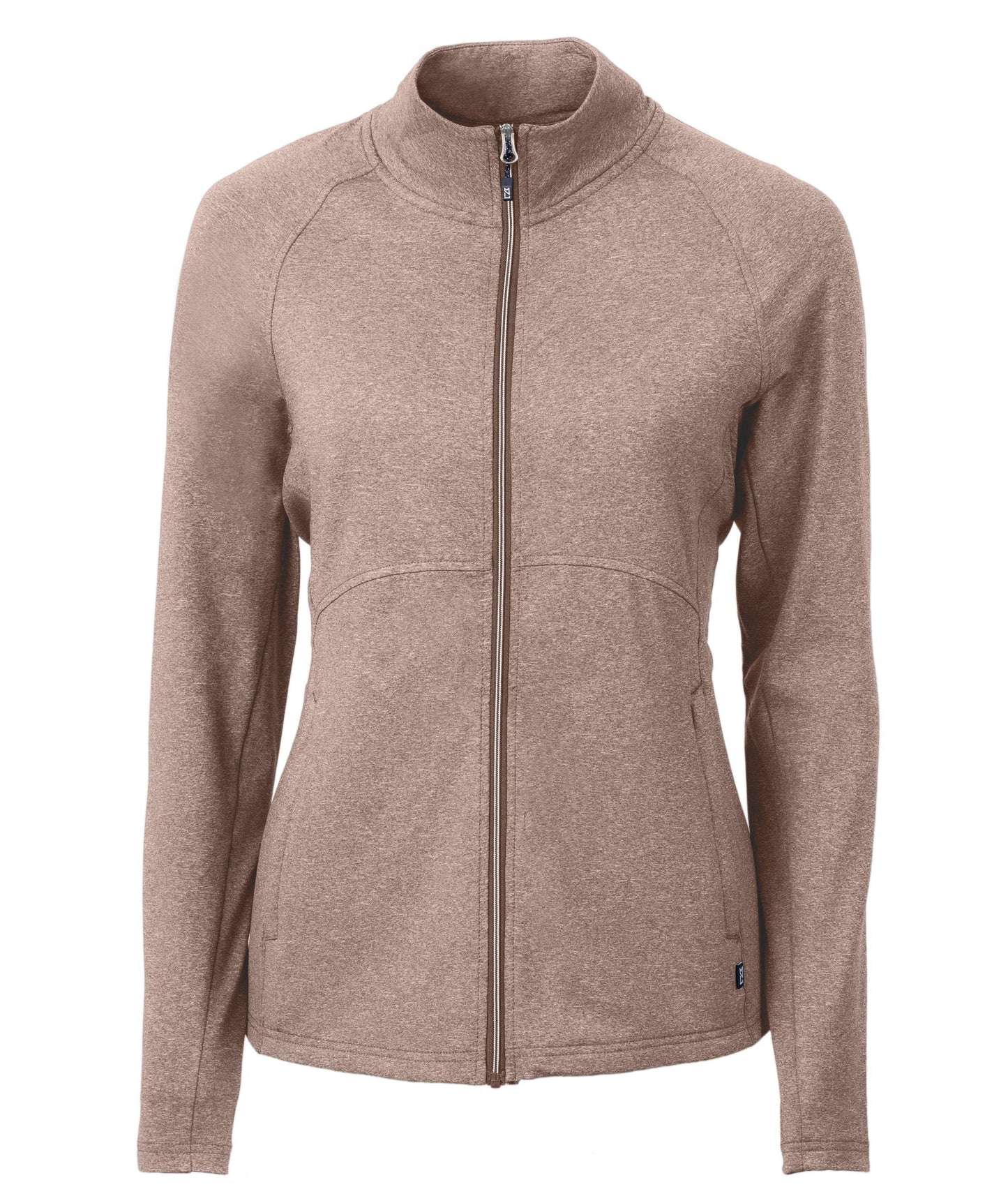 Cutter & Buck Outerwear XS / Mushroom Heather Cutter & Buck - Women's Adapt Eco Knit Heather Recycled Full-Zip Jacket