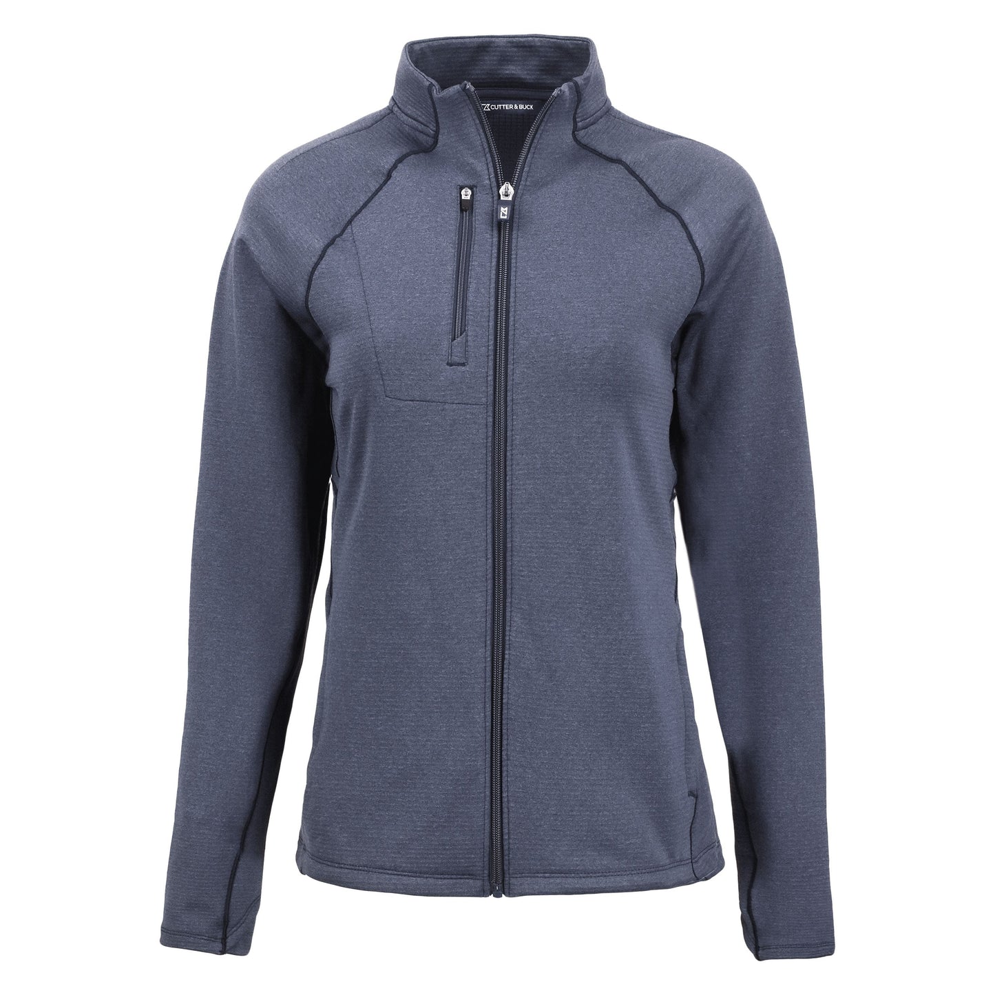 Cutter & Buck Outerwear XS / Navy Blue Heather Cutter & Buck - Women's Peshastin Fleece Recycled Full Zip Jacket