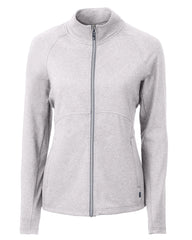 Cutter & Buck Outerwear XS / Polished Heather Cutter & Buck - Women's Adapt Eco Knit Heather Recycled Full-Zip Jacket