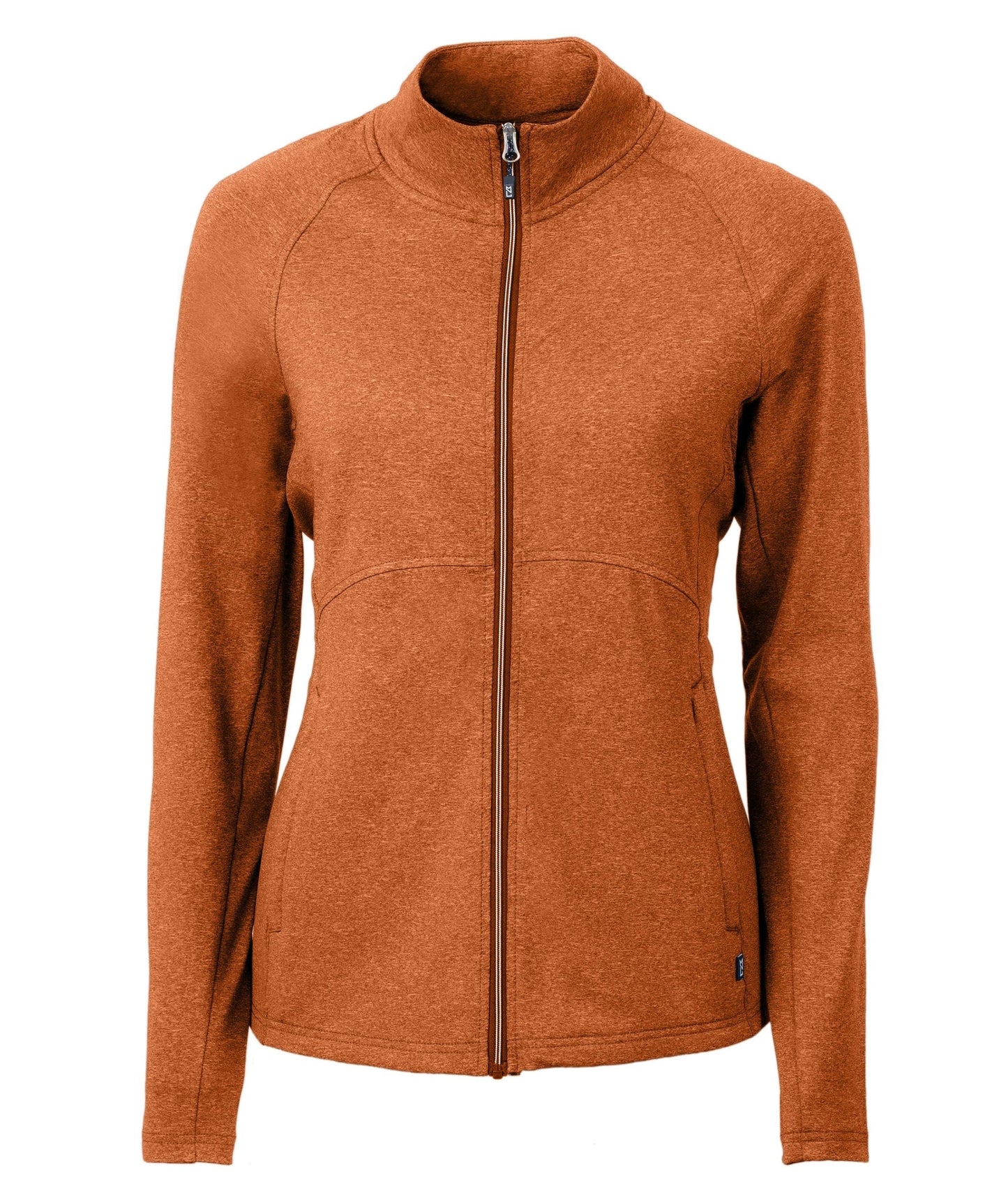 Cutter & Buck Outerwear XS / Texas Orange Heather Cutter & Buck - Women's Adapt Eco Knit Heather Recycled Full-Zip Jacket