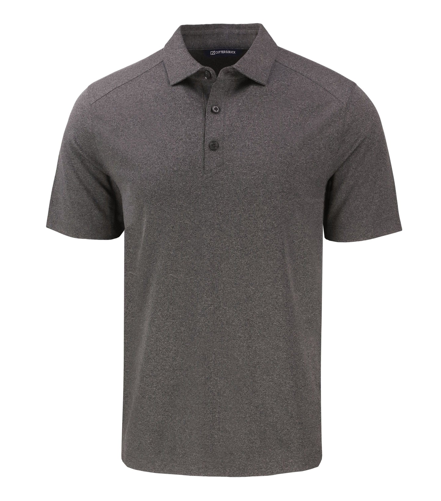 Cutter & Buck Polos 4XL / Dark Black Heather Cutter & Buck - Men's Forge Eco Stretch Recycled Polo - BIG/TALL