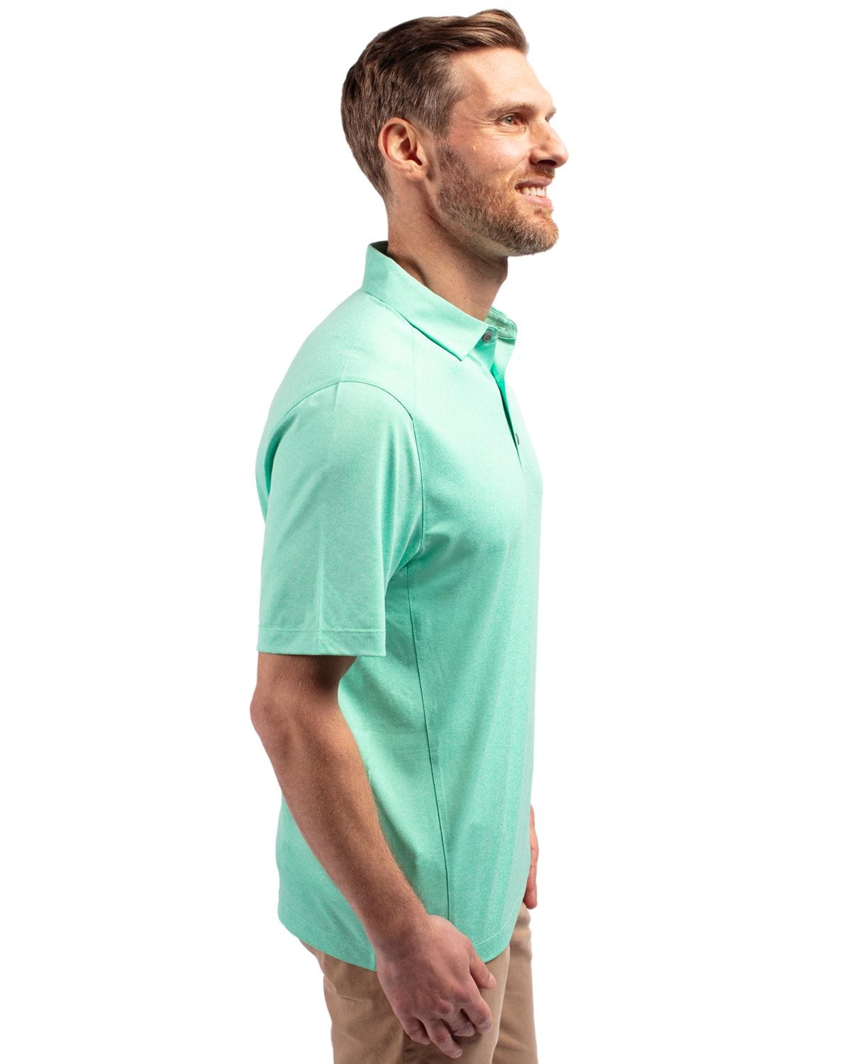 Cutter & Buck Polos Cutter & Buck - Men's Heathered Forge Eco Stretch Recycled Polo