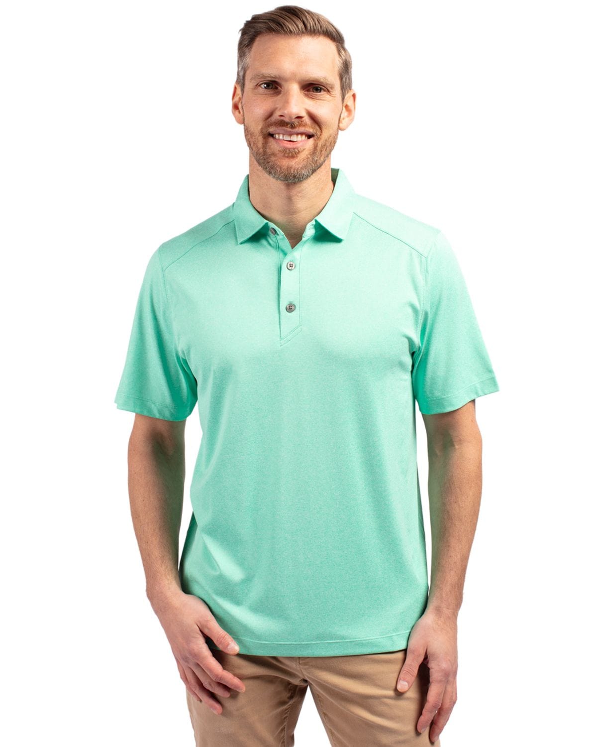 Cutter & Buck Polos Cutter & Buck - Men's Heathered Forge Eco Stretch Recycled Polo