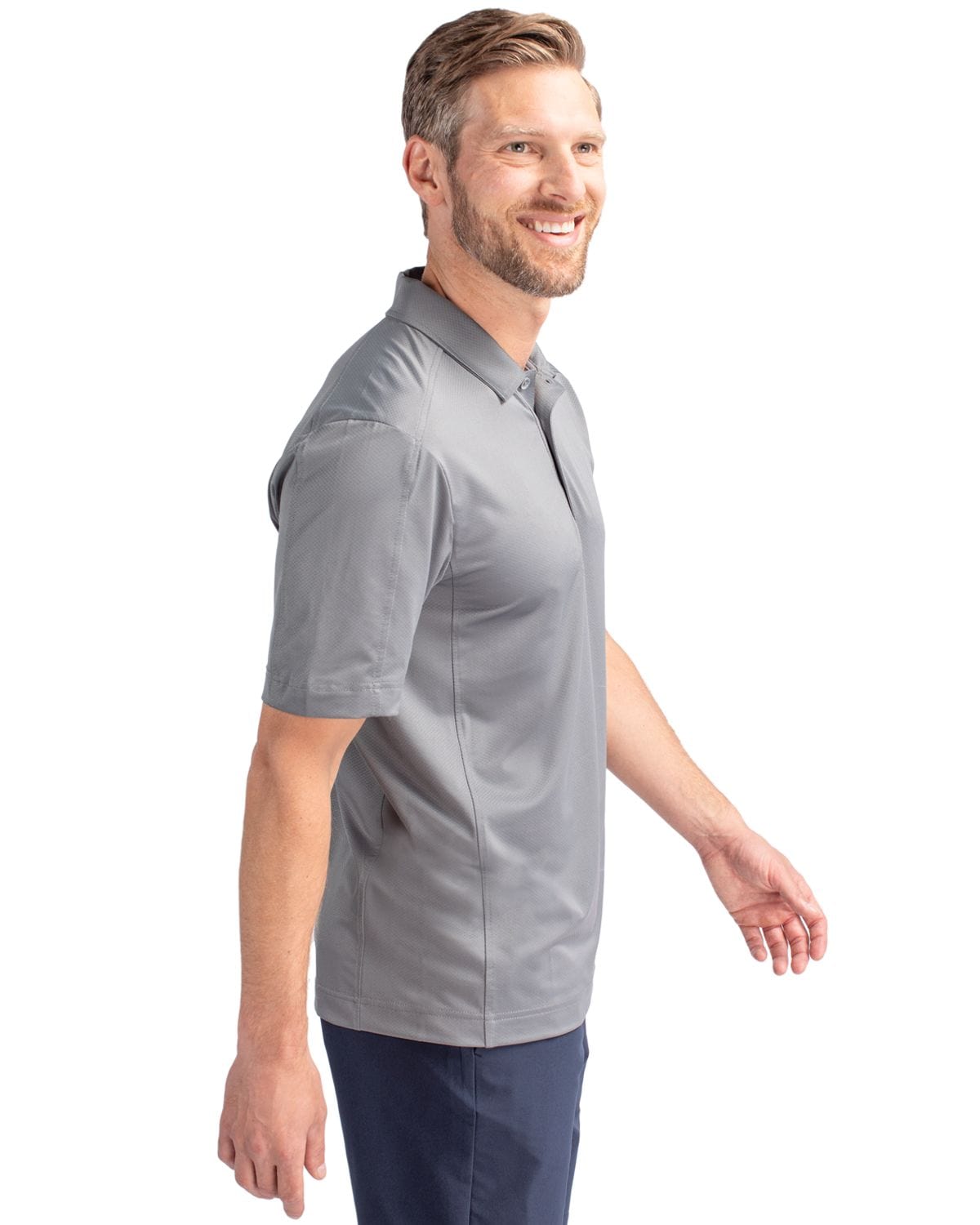 Cutter & Buck Polos Cutter & Buck - Men's Prospect Textured Stretch Short Sleeve Polo