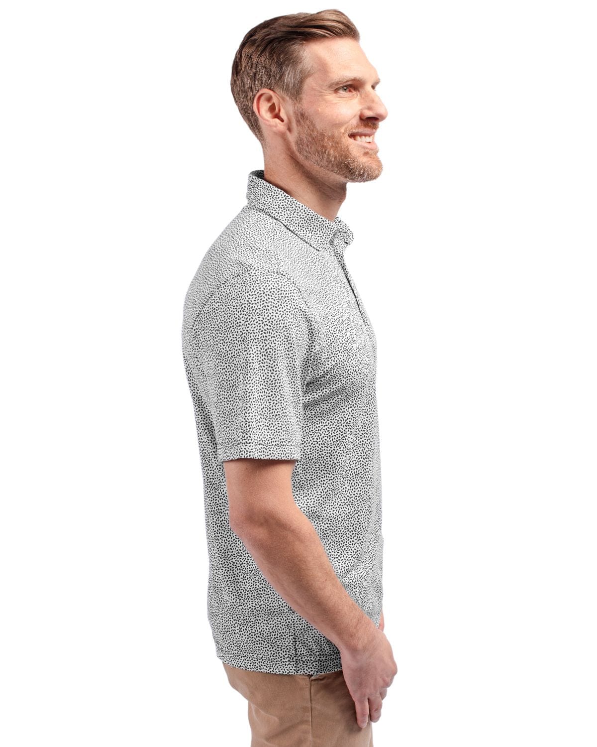 Cutter & Buck Polos Cutter & Buck - Men's Virtue Eco Pique Botanical Print Polo