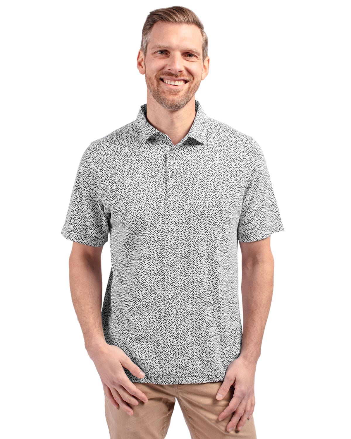 Cutter & Buck Polos Cutter & Buck - Men's Virtue Eco Pique Botanical Print Polo