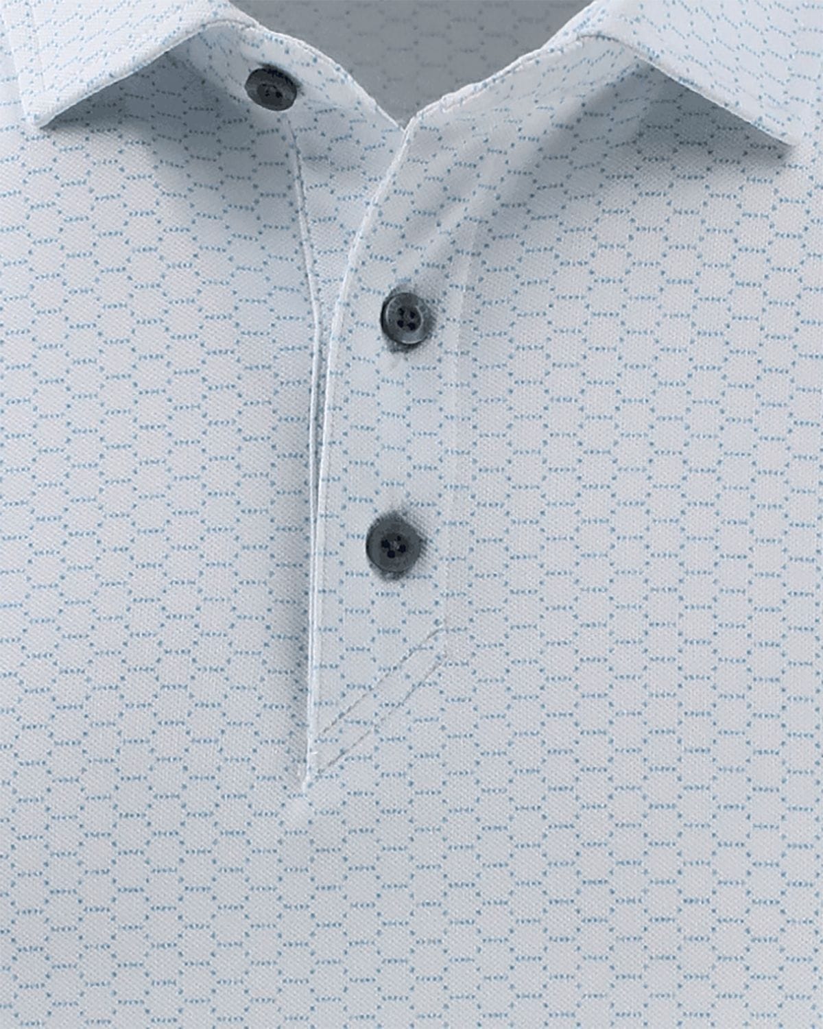 Cutter & Buck Polos Cutter & Buck - Men's Virtue Recycled Hex Print Pique Polo