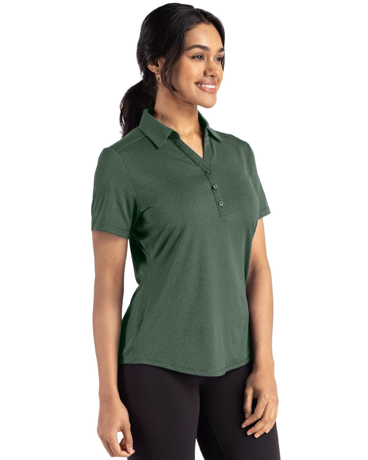 Cutter & Buck Polos Cutter & Buck - Women's Heathered Forge Eco Stretch Recycled Polo