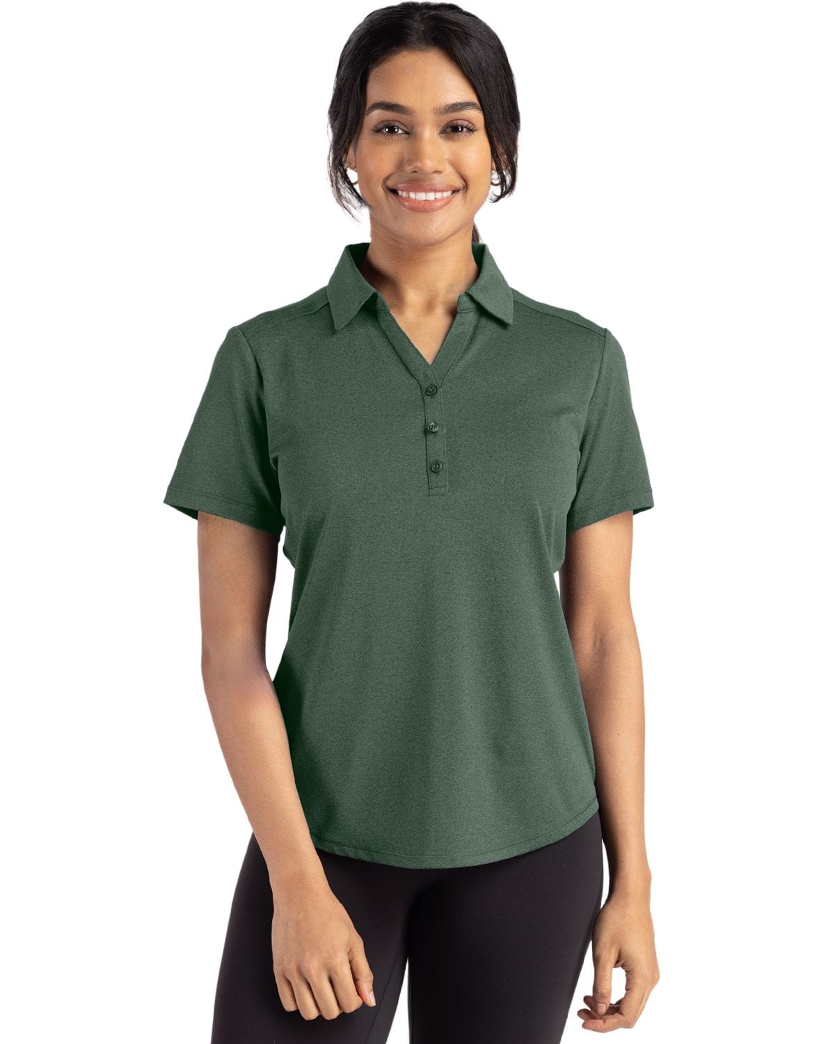 Cutter & Buck Polos Cutter & Buck - Women's Heathered Forge Eco Stretch Recycled Polo