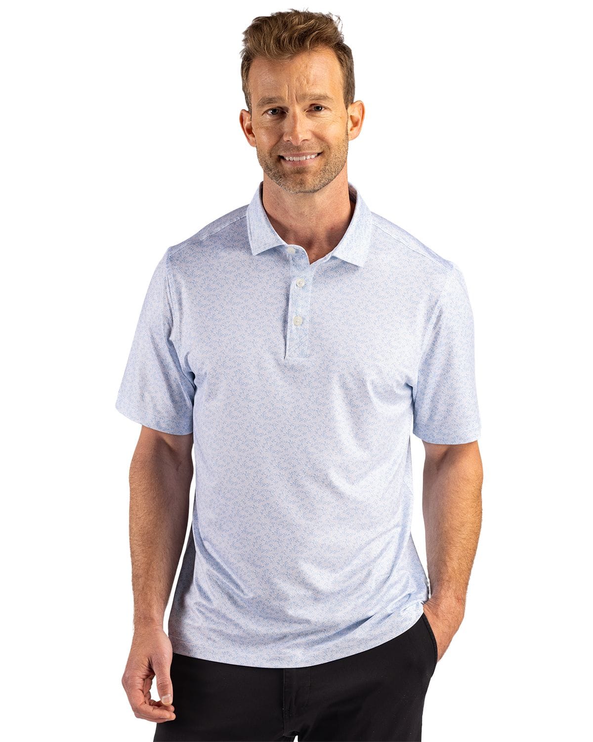 Cutter & Buck Polos S / Atlas Cutter & Buck - Men's Pike Fern Print Recycled Polo