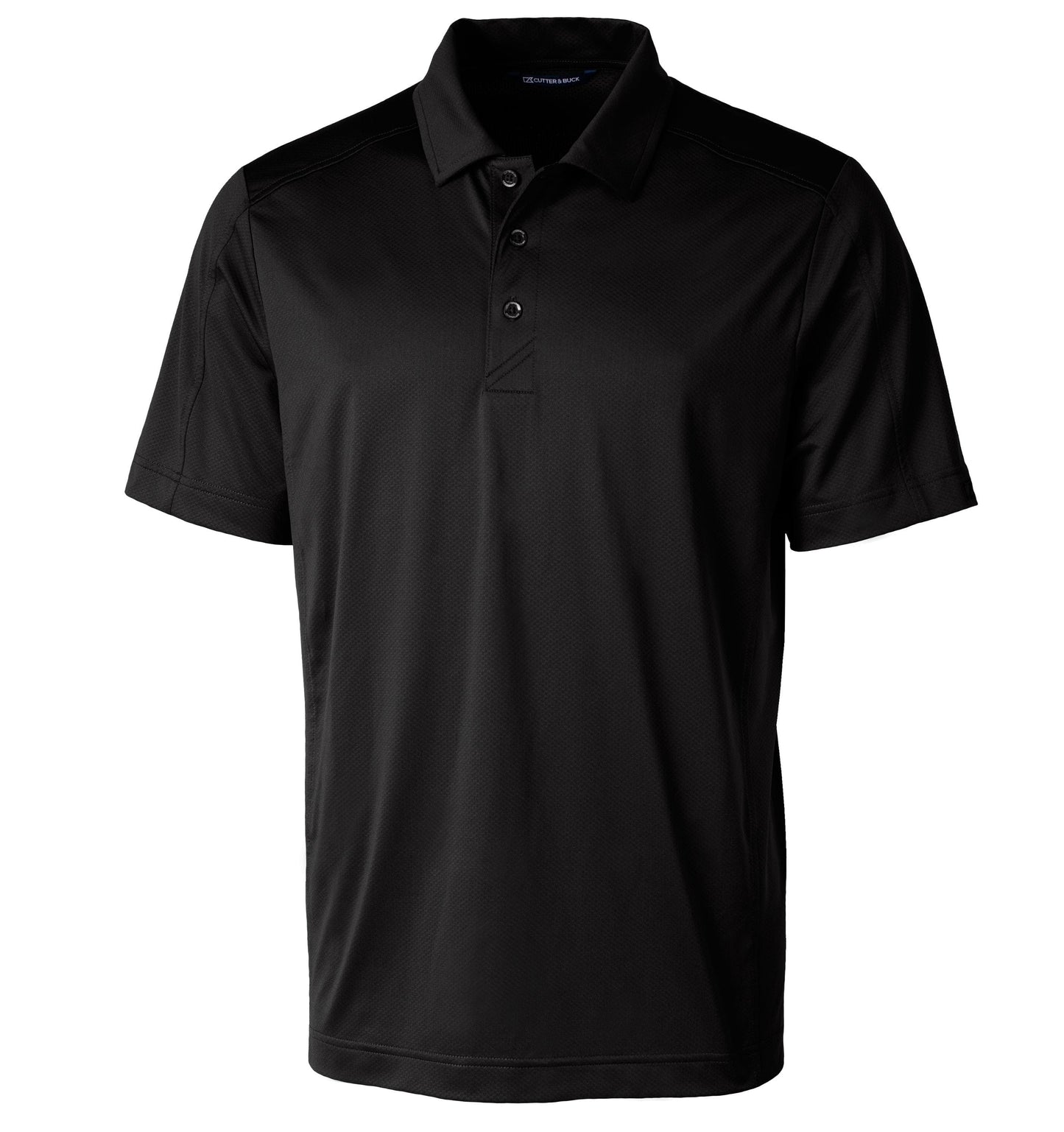 Cutter & Buck Polos S / Black Cutter & Buck - Men's Prospect Textured Stretch Short Sleeve Polo