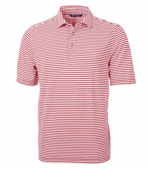 Cutter & Buck Polos S / Cardinal Red Cutter & Buck - Men's Eco Pique Stripe Recycled Polo
