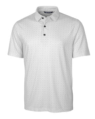 Cutter & Buck Polos S / Charcoal Cutter & Buck - Men's Pike Double Dot Print Stretch Polo