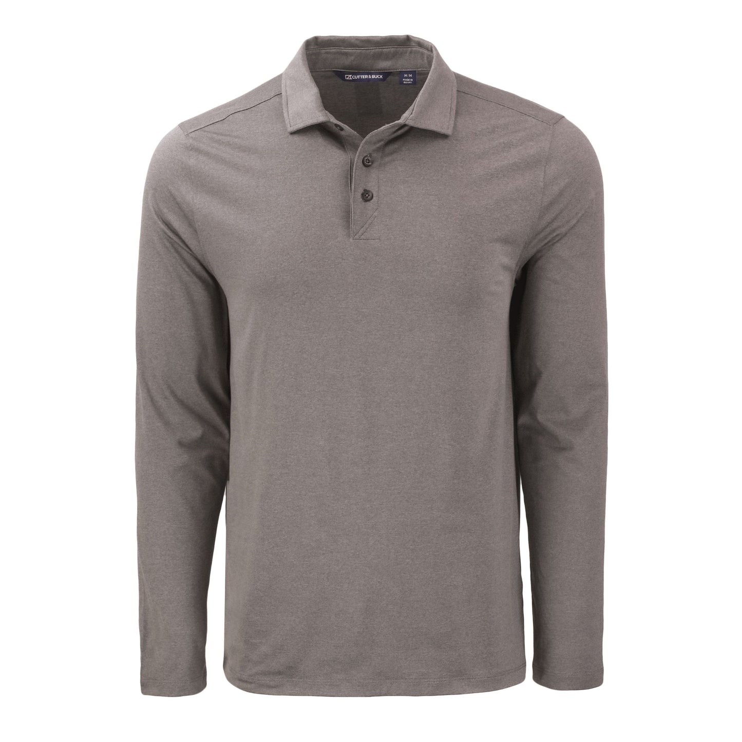 Cutter & Buck Polos S / Elemental Grey Cutter & Buck - Men's Coastline Epic Comfort Recycled Long Sleeve Polo