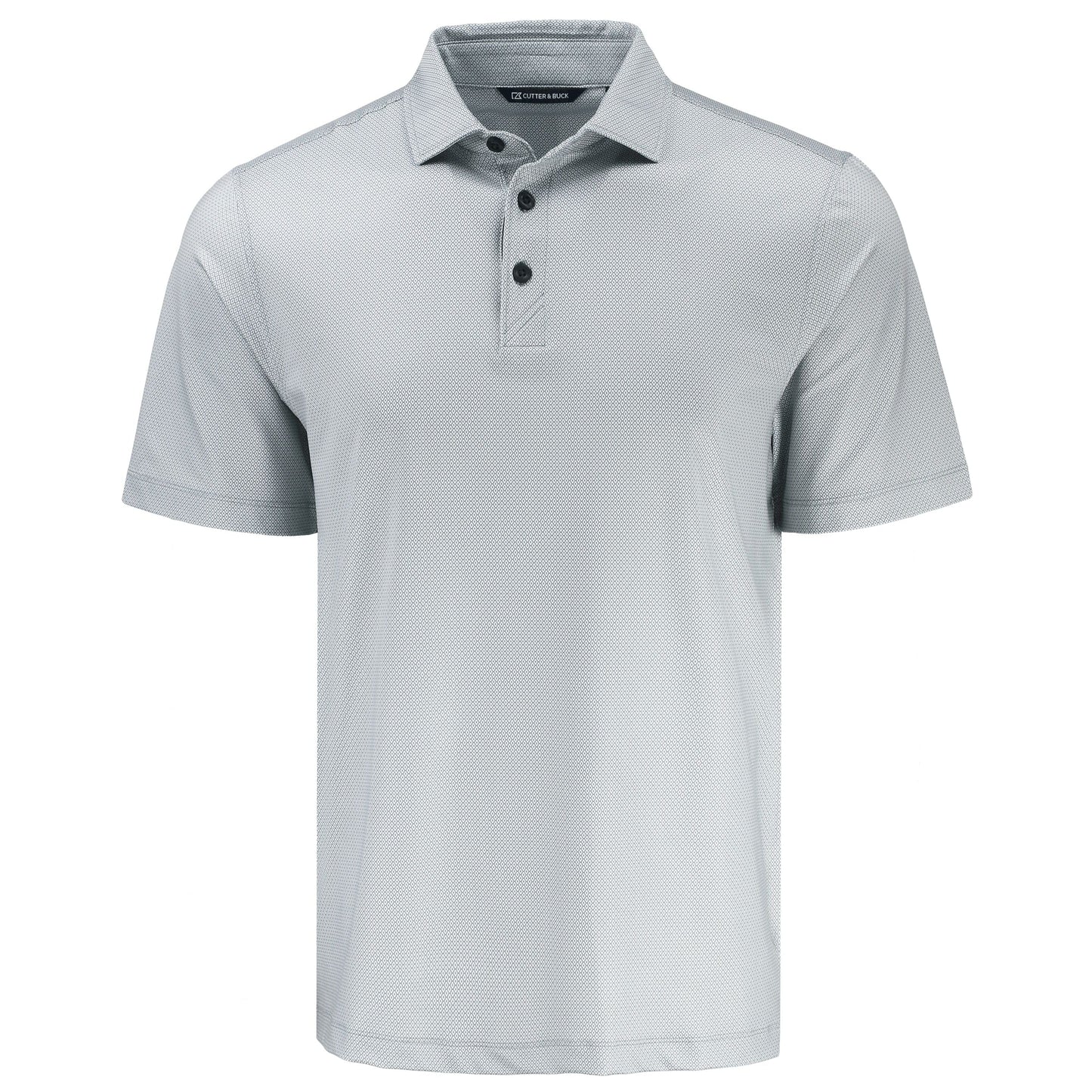 Cutter & Buck Polos S / Elemental Grey Cutter & Buck - Men's Pike Lattice Print Recycled Polo