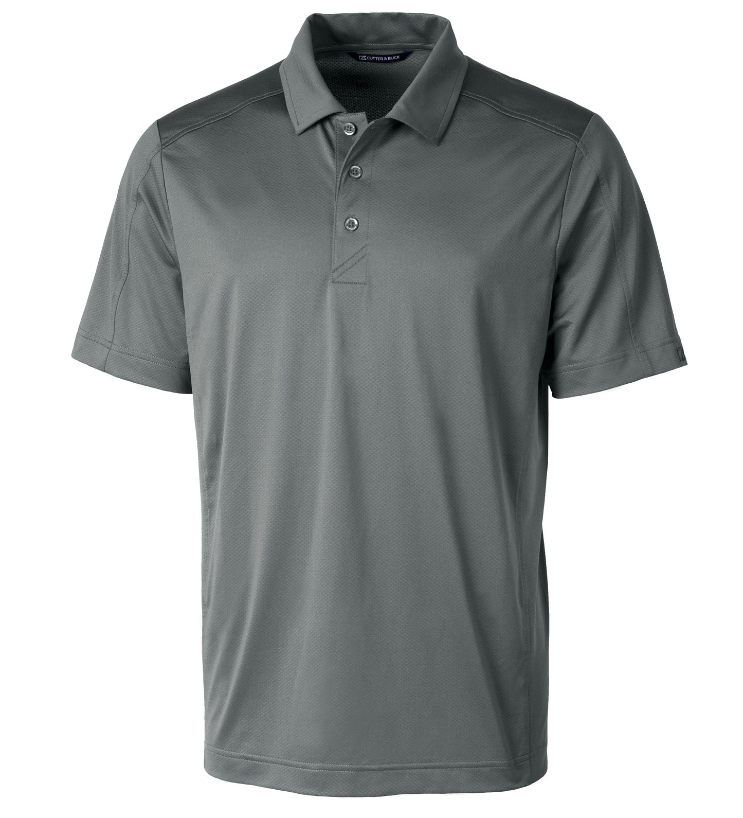 Cutter & Buck Polos S / Elemental Grey Cutter & Buck - Men's Prospect Textured Stretch Short Sleeve Polo