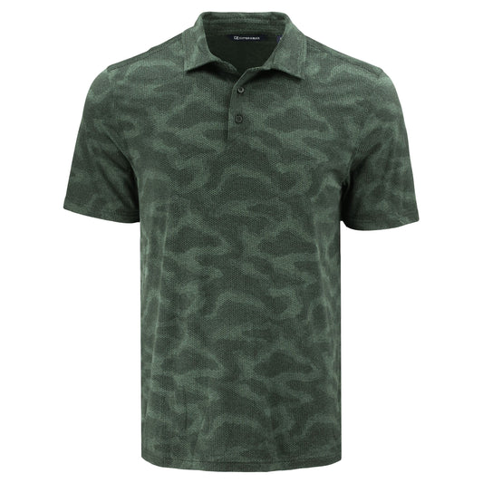 Cutter & Buck Polos S / Hunter Cutter & Buck - Men's Coastline Double Peached Camo Print Polo