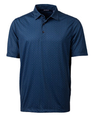 Cutter & Buck Polos S / Liberty Navy Cutter & Buck - Men's Pike Double Dot Print Stretch Polo