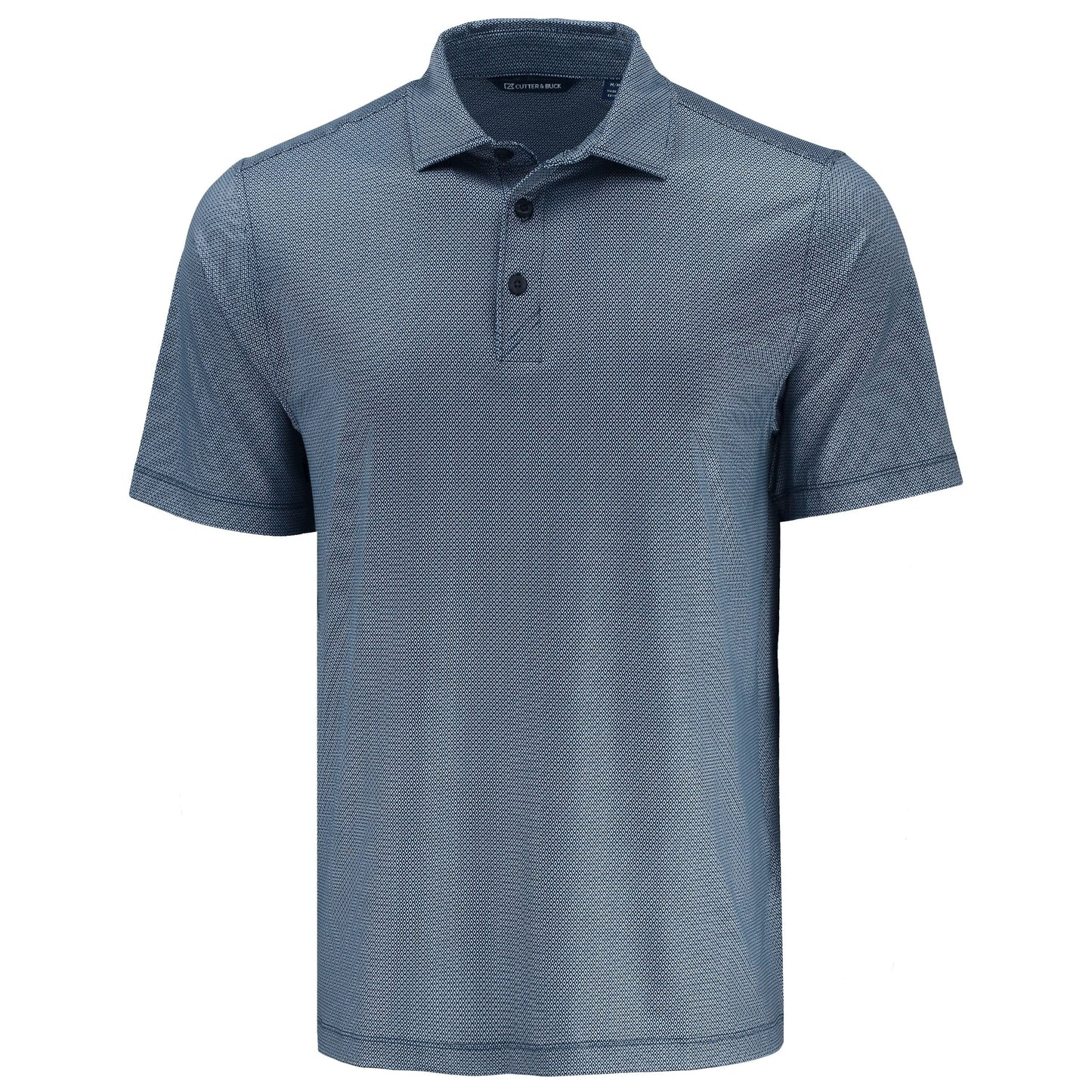Cutter & Buck Polos S / Navy Blue Cutter & Buck - Men's Pike Lattice Print Recycled Polo