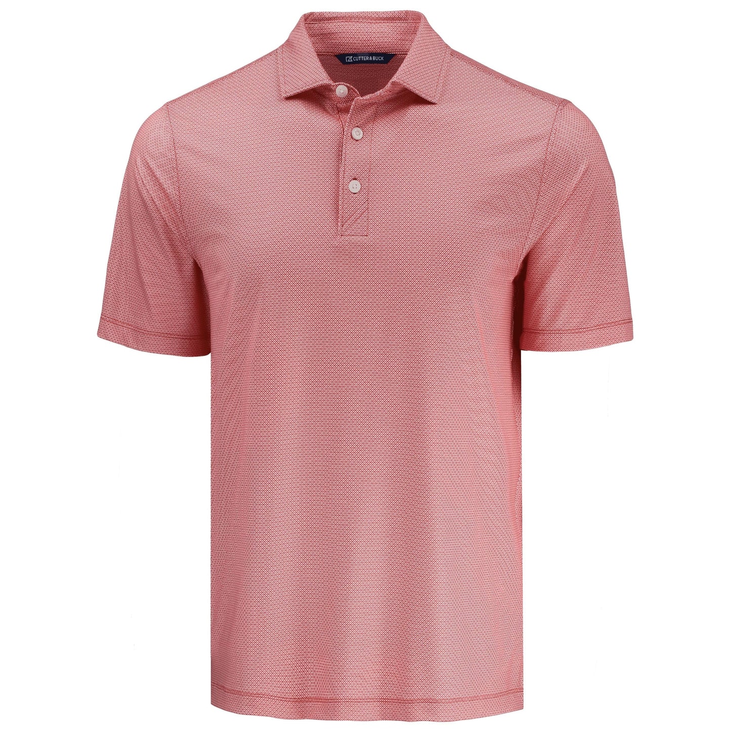 Cutter & Buck Polos S / Red Cutter & Buck - Men's Pike Lattice Print Recycled Polo