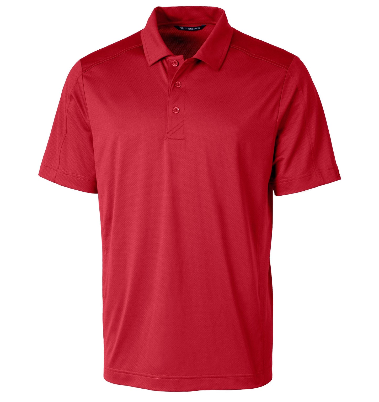 Cutter & Buck Polos S / Red Cutter & Buck - Men's Prospect Textured Stretch Short Sleeve Polo