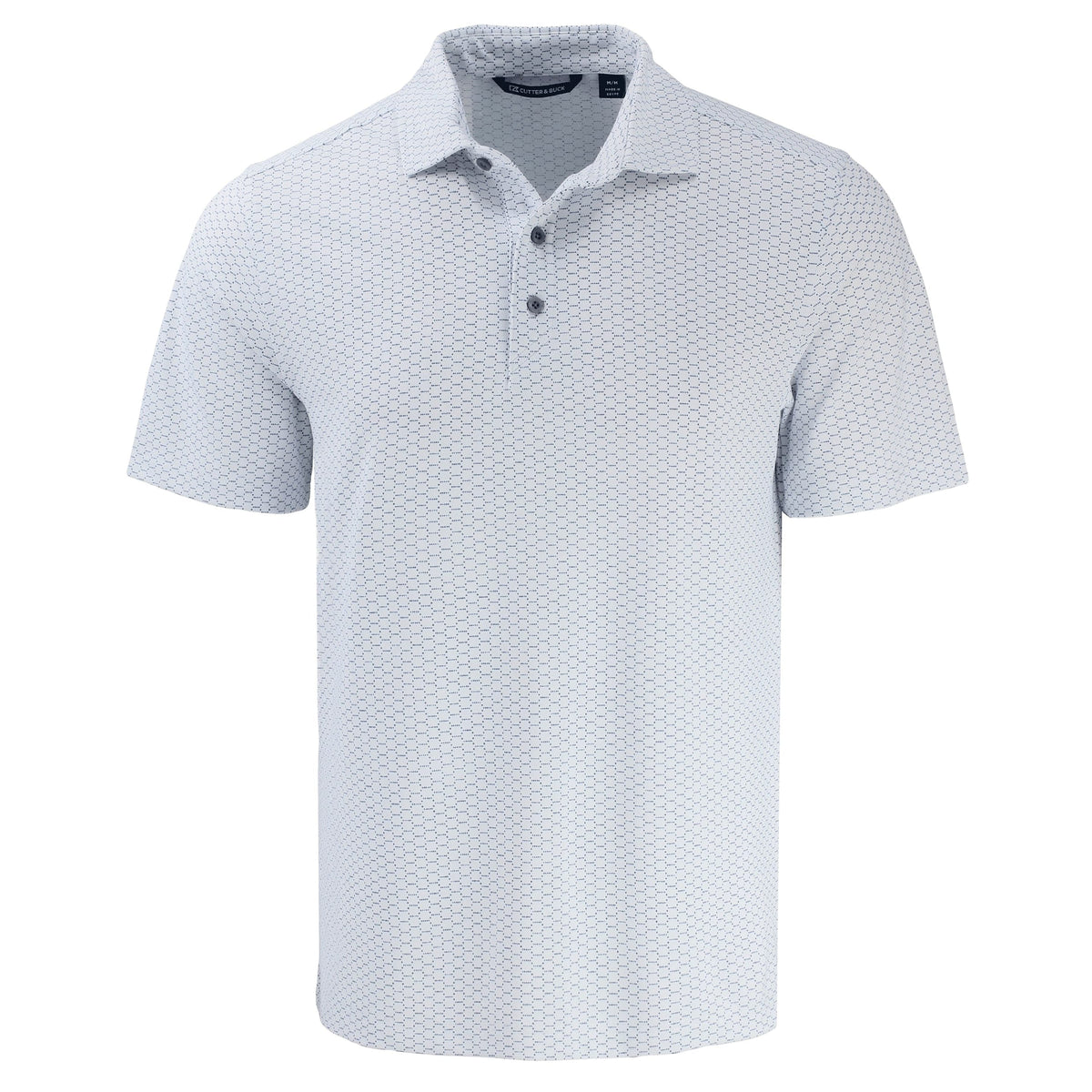 Cutter & Buck Polos S / Tour Blue Cutter & Buck - Men's Virtue Recycled Hex Print Pique Polo