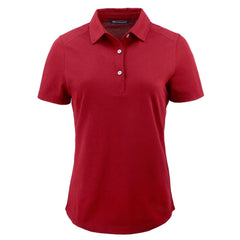 Cutter & Buck Polos XS / Cardinal Red Cutter & Buck - Women's Advantage Recycled-Tri-Blend Pique Polo