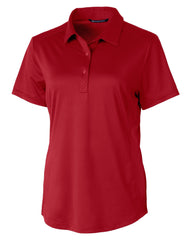 Cutter & Buck Polos XS / Cardinal Red Cutter & Buck - Women's Prospect Textured Stretch Short Sleeve Polo