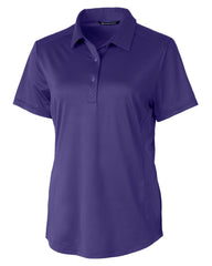 Cutter & Buck Polos XS / College Purple Cutter & Buck - Women's Prospect Textured Stretch Short Sleeve Polo