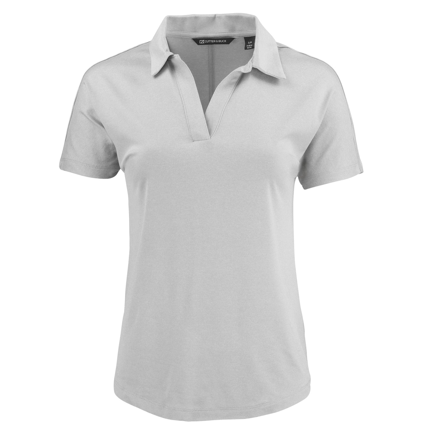 Cutter & Buck Polos XS / Concrete Cutter & Buck - Women's Coastline Epic Comfort Recycled Dolman Polo