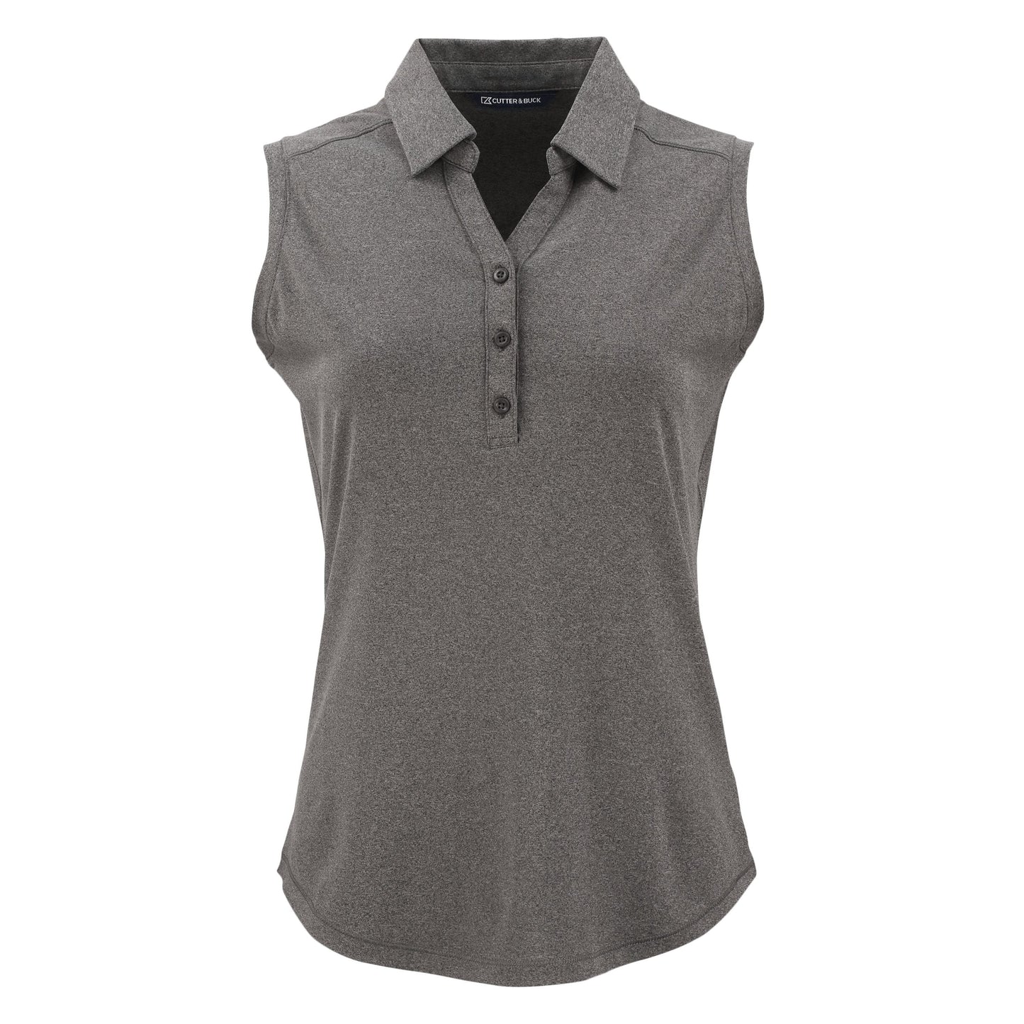 Cutter & Buck Polos XS / Dark Black Heather Cutter & Buck - Women's Forge Eco Stretch Recycled Sleeveless Polo
