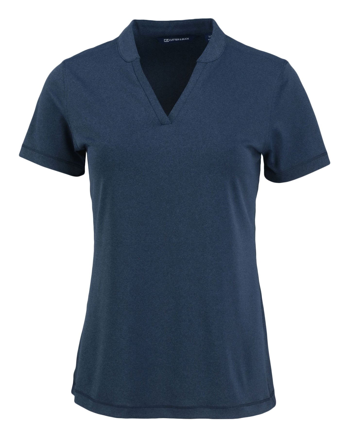 Cutter & Buck Polos XS / Dark Navy Blue Heather Cutter & Buck - Women's Forge Heathered Stretch Blade Top