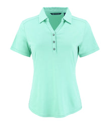 Cutter & Buck Polos XS / Fresh Mint Heather Cutter & Buck - Women's Heathered Forge Eco Stretch Recycled Polo