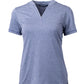 Cutter & Buck Polos XS / Indigo Heather Cutter & Buck - Women's Forge Heathered Stretch Blade Top