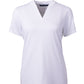 Cutter & Buck Polos XS / White Cutter & Buck - Women's Forge Heathered Stretch Blade Top