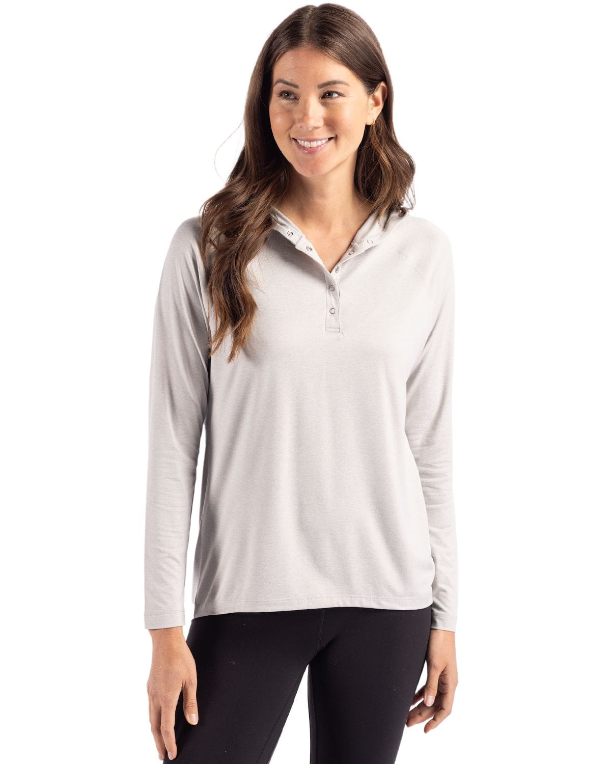 Cutter & Buck T-shirts Cutter & Buck - Women's Coastline Epic Comfort Recycled Hooded Shirt