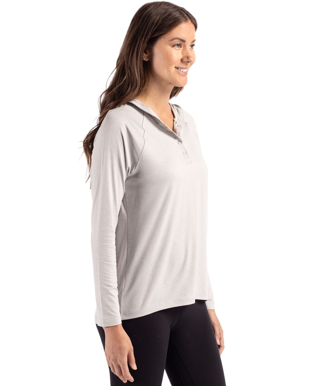 Cutter & Buck T-shirts Cutter & Buck - Women's Coastline Epic Comfort Recycled Hooded Shirt