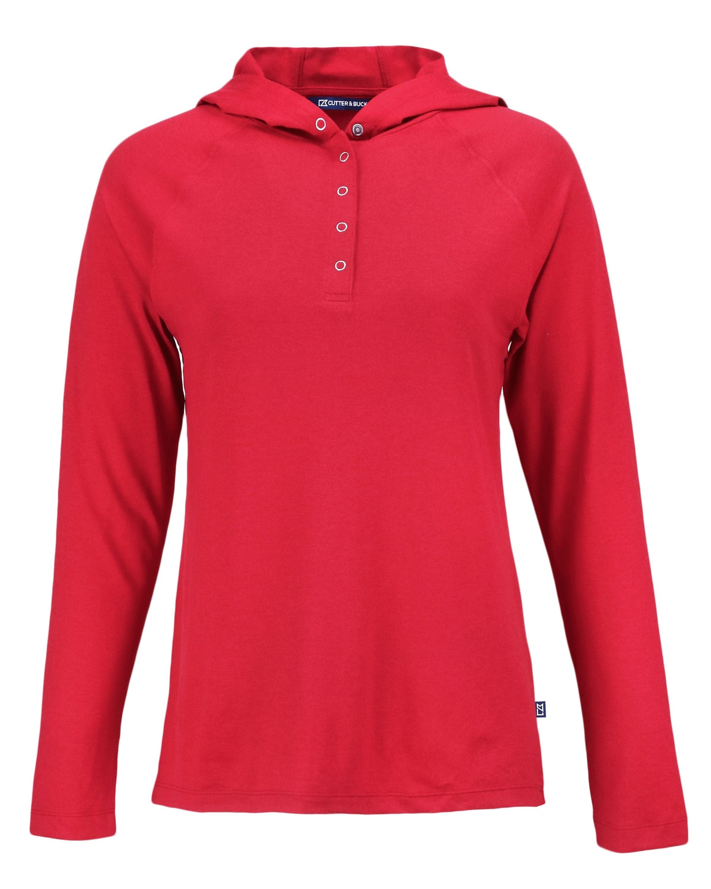 Cutter & Buck T-shirts XS / Cardinal Red Cutter & Buck - Women's Coastline Epic Comfort Recycled Hooded Shirt