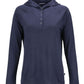 Cutter & Buck T-shirts XS / Navy Blue Cutter & Buck - Women's Coastline Epic Comfort Recycled Hooded Shirt
