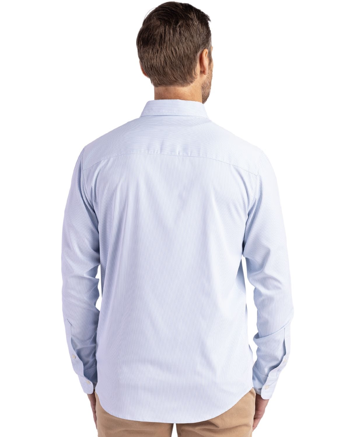 Cutter & Buck Woven Shirts Cutter & Buck - Men's Skyline Recycled Pinstripe Dress Shirt